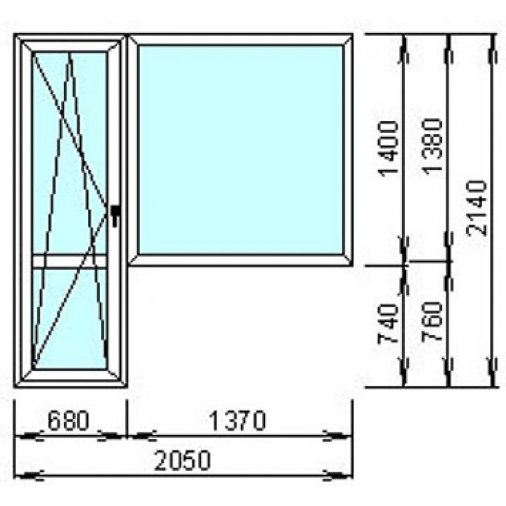 Окно металопластиковое Grunbau 58 mm, заказать недорого по низким ценам.