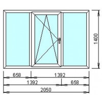  Окно металопластиковое WDS-500